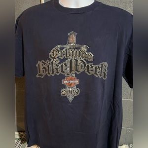 Harley Davidson Orlando Bike Week 2009 T-Shirt Size XL